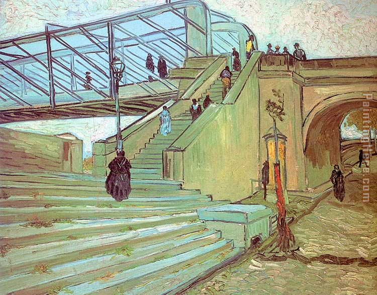 The Trinquetaille Bridge painting - Vincent van Gogh The Trinquetaille Bridge art painting